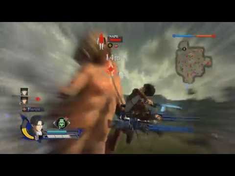 Attack on Titan Wings of Freedom - Levi Stylish Speed Kill Highlights Gameplay - Let's Play it Fast!