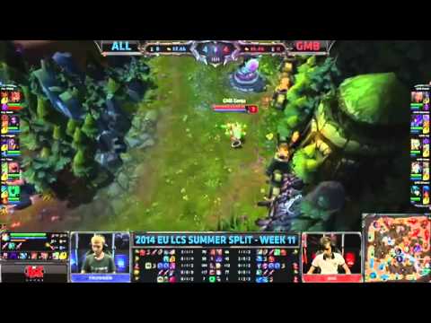 ALL vs GMB   2014 EU LCS Summer W11D2 Sound