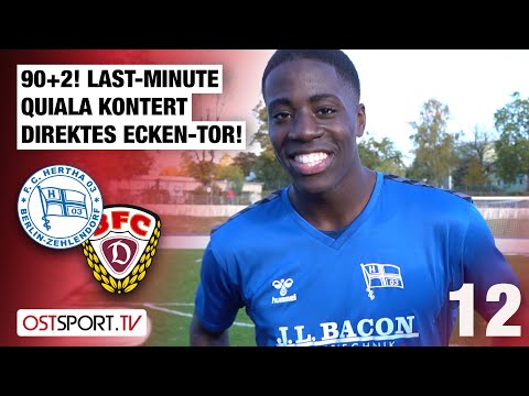 90+2! Last-minute Quiala counters a direct corner goal: Zehlendorf vs. BFC Dynamo | Regionalliga ...