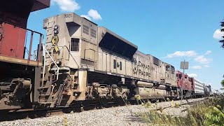 Canadian Pacific 231 westbound at Bedell, Ontario. August 22, 2025.