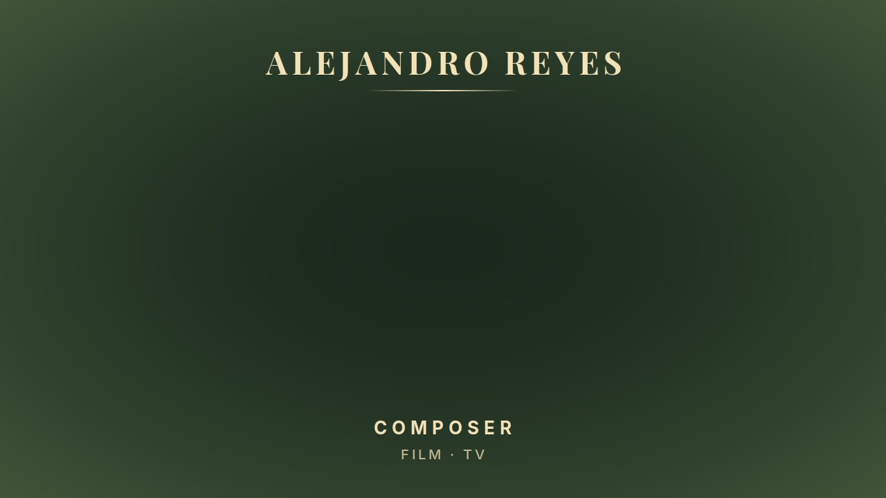 Showreel — Alejandro Reyes Compositor