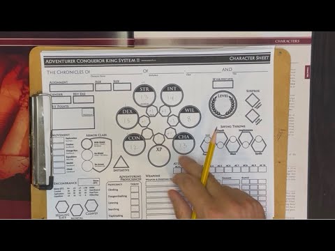 Fast Character Creation in ACKS