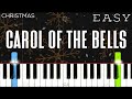 Christmas - Carol Of The Bells | EASY Piano Tutorial