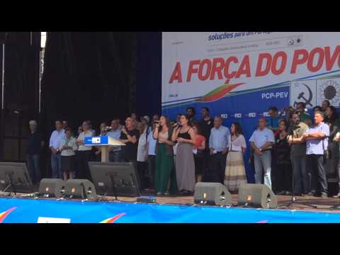 Grândola Vila Morena - Sofia Lisboa, Vanessa Borges e Samuel: CDU Marcha Nacional A Força do Povo.