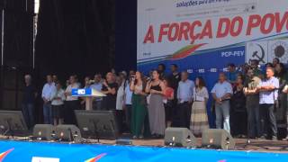 Grândola Vila Morena - Sofia Lisboa, Vanessa Borges e Samuel: CDU Marcha Nacional A Força do Povo.