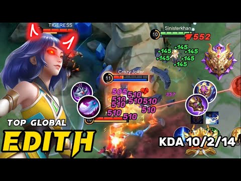 BROKEN META HERO EDITH GAMPLAY | EDITH BEST BUILD 2023 | MOBILE LEGENDS: BANG BANG