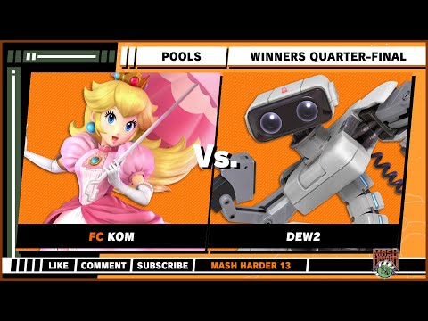 Mash Harder 13 - Pools - KOM (Peach) VS Dew2 (R.O.B) - Super Smash Bros. Ultimate Singles