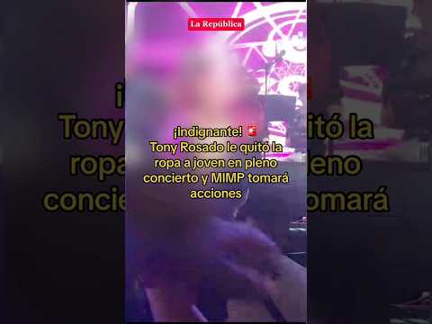 TONY ROSADO LE QUITÓ la rop* a joven en PLENO CONCIERTO #shorts #tonyrosado