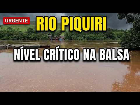 Guaraniaçu / Campina da Lagoa - Alerta: cheia do rio Piquiri atinge nível crítico na balsa !