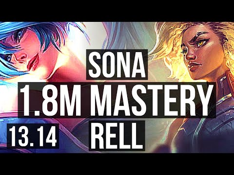 SONA & Nilah vs RELL & Kai'Sa (SUP) | 2/3/36, 1.8M mastery, 400+ games | EUW Grandmaster | 13.14