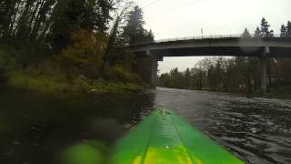 preview picture of video 'Kayaking the Willamette River Narrows, Wilsonville to West Linn'