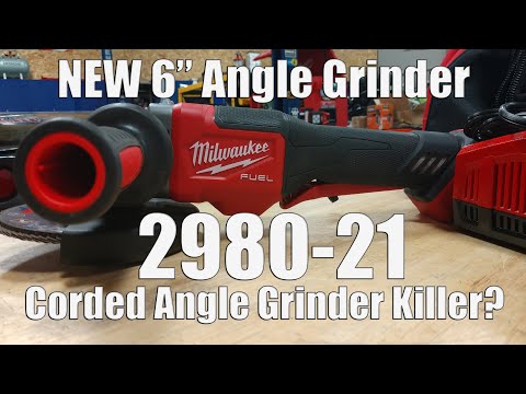 Milwaukee 2980-21 M18 FUEL Brushless 4-1/2" to 6" Paddle Switch Angle Grinder Review