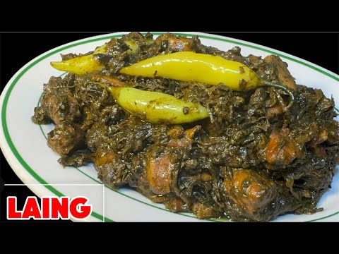Laing Recipe // How to make Laing || Taro leaves recipe
