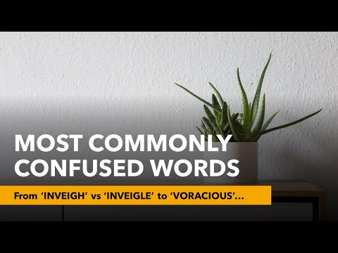 Most Commonly Confused Words (BEST ONE!): GRE Vocab from Inveigh vs Inveigle to Voracious