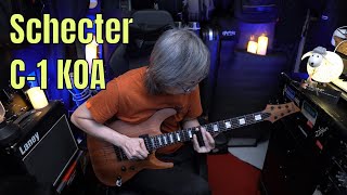 Video thumbnail for Schecter C-1 KOA by Jon is just TOO LouD!!