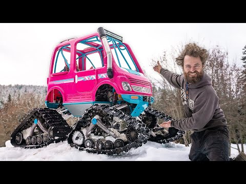 Turning a Barbie Power Wheels Into a Snowcat