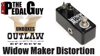 Video thumbnail for ThePedalGuy Unboxes the Outlaw Widow Maker Metal Distortion Pedal by The Pedal Guy