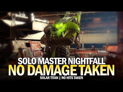 Solo Master Nightfall - No Damage Taken (The Arms Dealer) [Destiny 2]