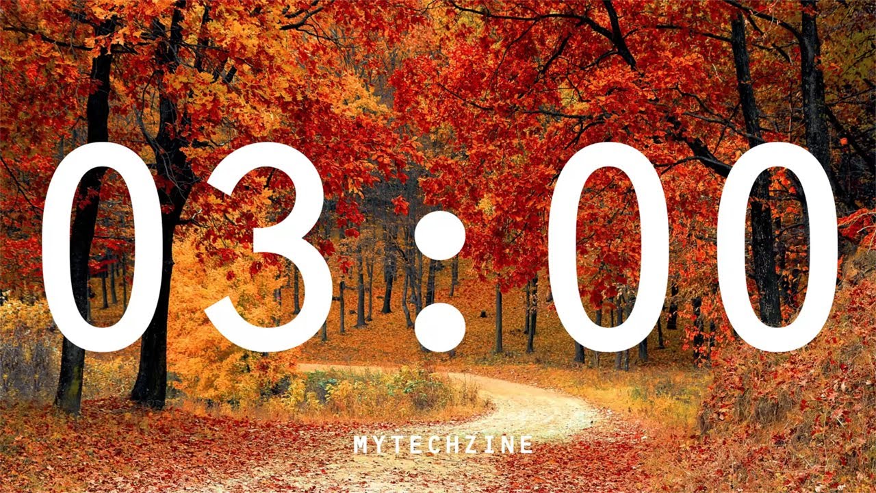3 Minute Autumn Timer 🍁🍂 With Music And Alarm
