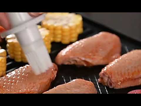 Portable Silicone Oil Bottle with Brush Grill Oil Brushes Liquid Oil Pastry Kitchen Baking BBQ Tool