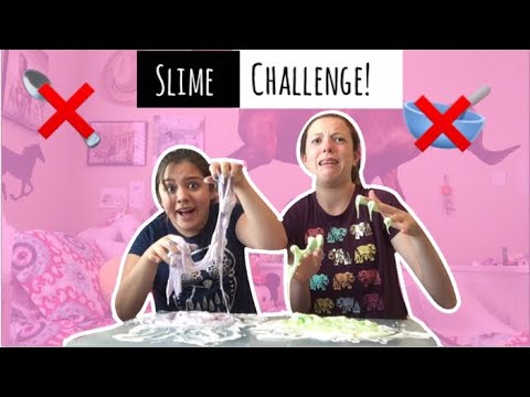 ❤️NO BOWL NO SPOON SLIME CHALLENGE!!😰
