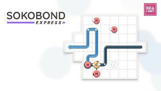 Minimalist Pathfinding Puzzle Game! | Sokobond Express Demo