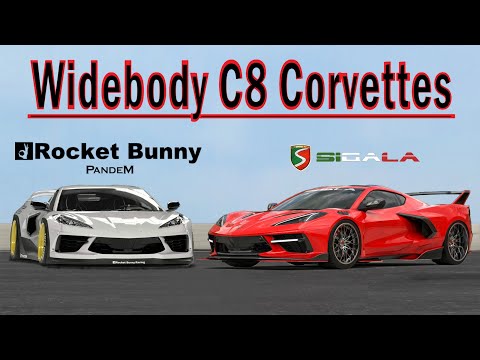 Widebody C8 Corvettes From Rocket Bunny and Sigala