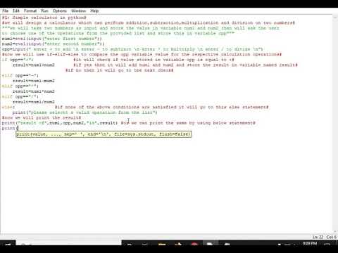 Python: Simple Calculator