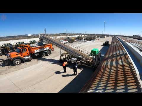 Unloading a Railcar of Salt