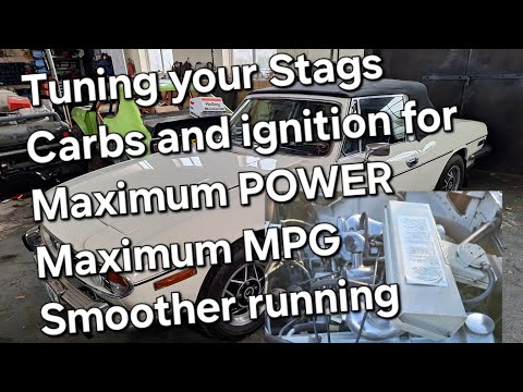 Triumph Stag Tuning - Ignition timing and balancing the standard Zenith Stromberg carbs