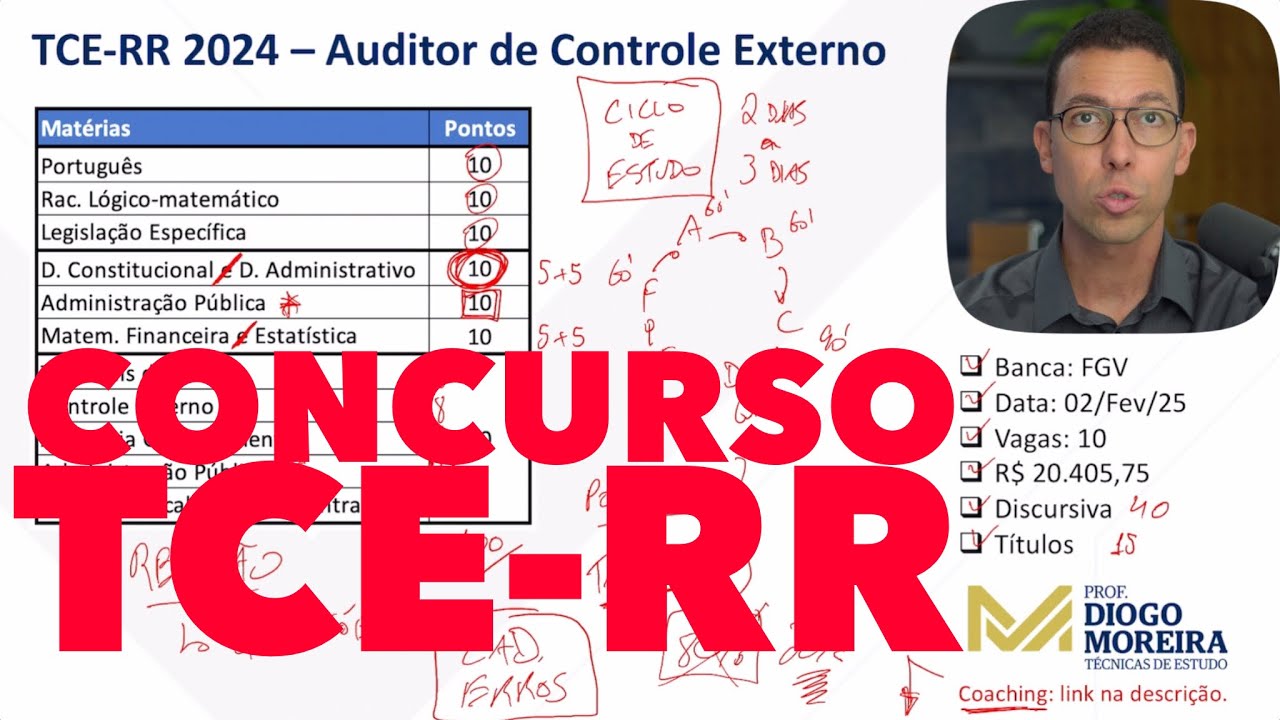Concurso TCE-RR Auditor de Controle Externo: análise do edital e dicas de estudo