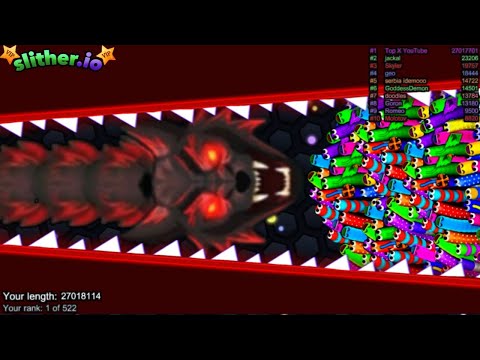 Slither.io A.I WOLF SKIN Vs TINY Pro Snakes - Epic Skin Slitherio Vip Gameplay - World Record