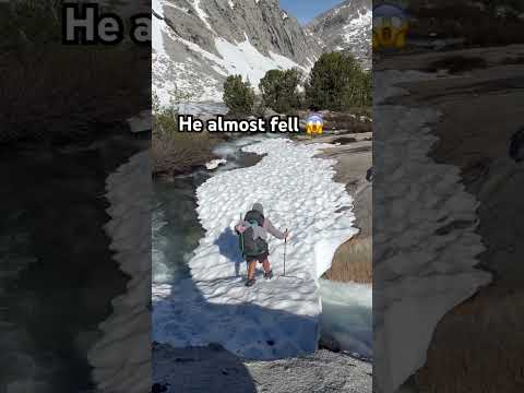 He almost slipped!!!