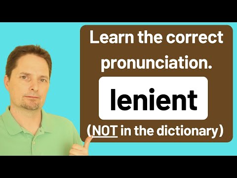 How to pronounce LENIENT and STRICT in AMERICAN ENGLISH/AMERICAN ACCENT TRAINING/LEARN PRONUNCIATION