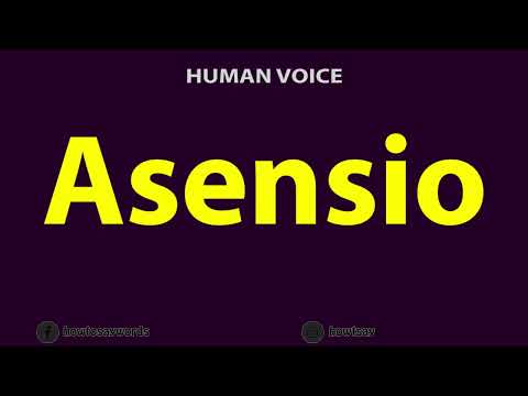 How to Pronounce Asensio