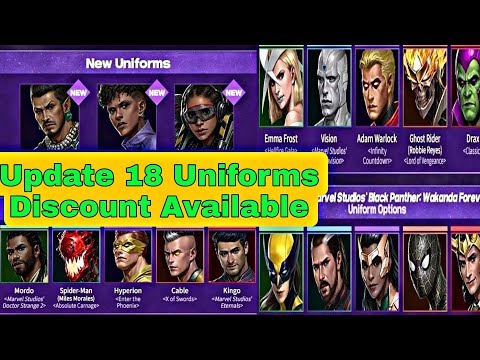 Black Panther Update 18 Uniforms 40% Discount important Guide 2022 - Marvel Future Fight