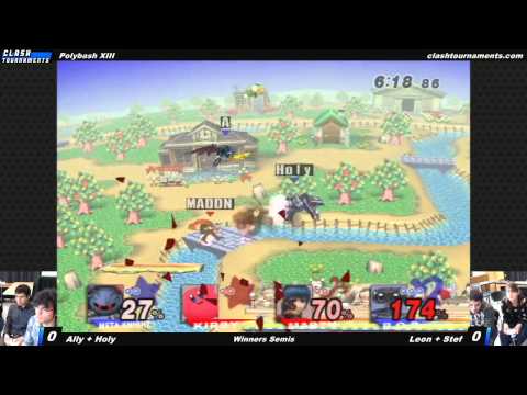 Polybash XIII - Ally + Holy vs EMG Leon + Stef - Winners Semis - SSBB