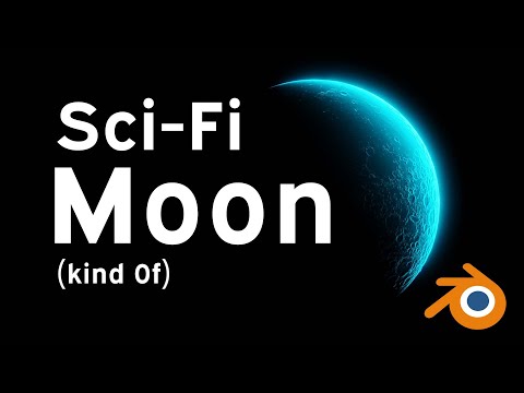 Sci-fi Moon (kind of) in Blender - Beginner lvl