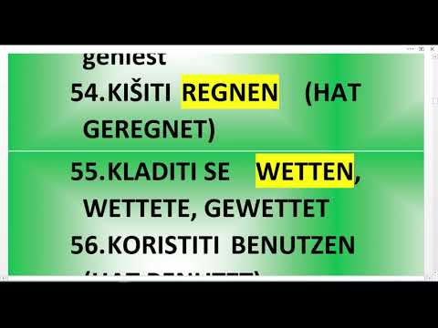 NAUČI 100 NAJČEŠĆE UPOTREBLJAVANIH NEMAČKIH GLAGOLA KROZ PRIMERE SLUŠAJ I PUSTI VREME DA URADI SVOJE