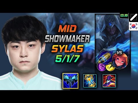 Sylas Mid Build ShowMaker Everfrost First Strike - LOL KR Master Patch 13.15