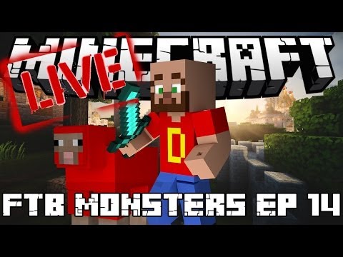 LIVE Play FTB Monster Series Part 14 "A Better Train Track"