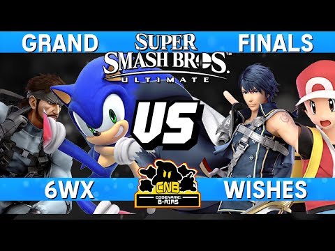 Smash Ultimate Tournament Grand Finals - 6WX (Snake/Sonic) v Wishes (Chrom/Pokemon Trainer)  CNB 169