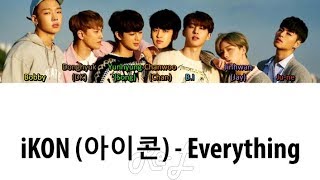 iKON (아이콘) - Everything (Color Coded Lyrics ENGLISH/ROM/HAN)