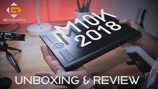 GAOMON M10K-2018 Drawing Tablet - UNBOXING & REVIEW [2019]