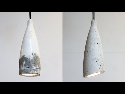 Making Concrete Pendant Lamps