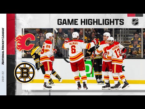 Flames @ Bruins 11/21/21 | NHL Highlights