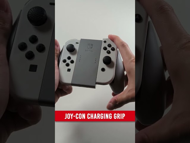 Vídeo relacionado con JINGDU Joy-con Soporte de manija de Carga para Nintendo Switch, Agarre Cómodo para Juegos en Forma de V con Función de Indicadores de Carga, Blanco