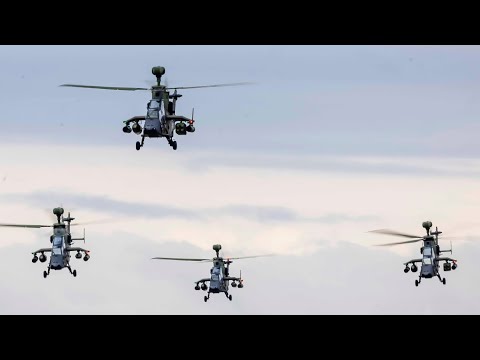 German helicopters flying over Lithuania