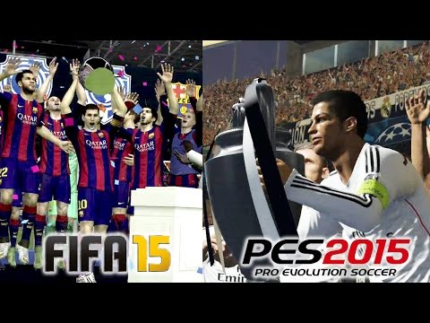 FIFA 15 vs PES 2015 UEFA Champions League Final Comparison