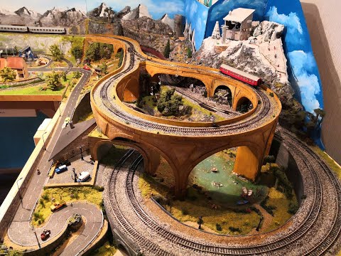 Modellbahn TT der Aufbau Teil 12 fertige Landschaft Platte 2/rechts